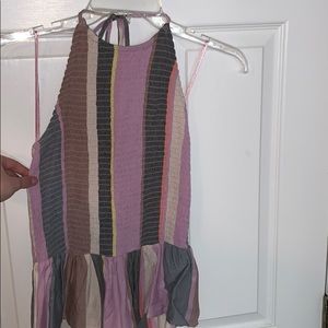 Multicolor Halter Tank Top